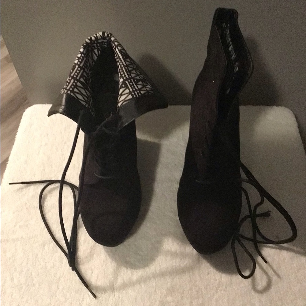 Cupid Suede Wedge Booties